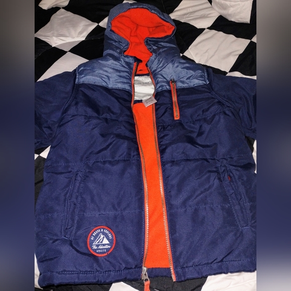 Carter's Kids Size 7 Boys Hooded Jacket EUC - Picture 3 of 5